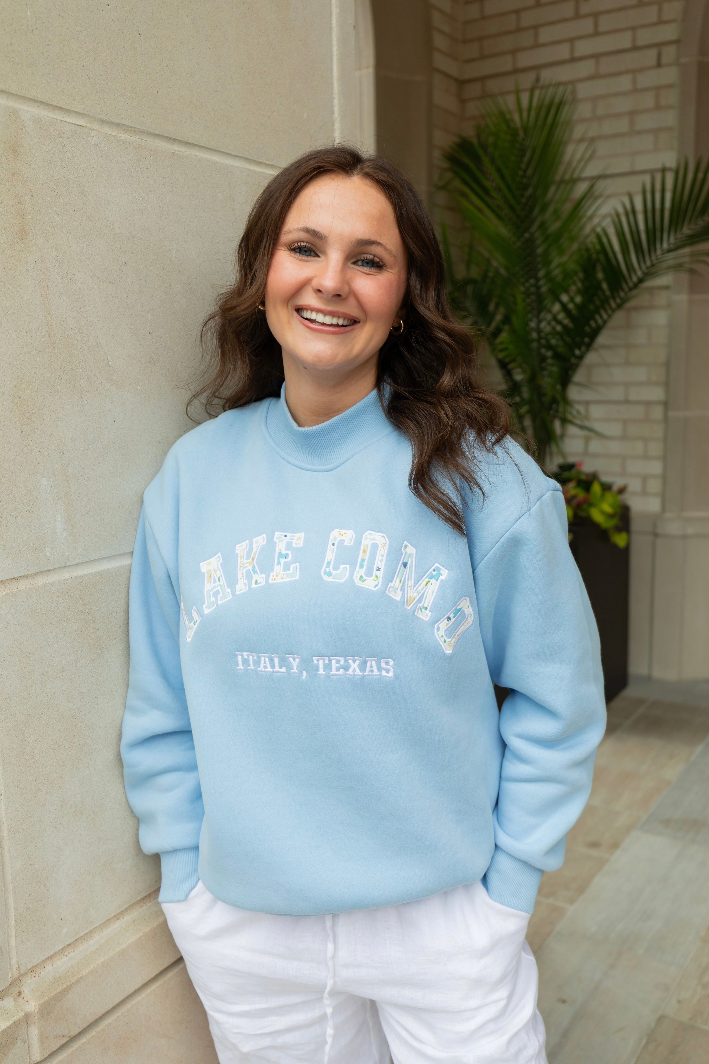 Lake Como Mock Neck Sweatshirt