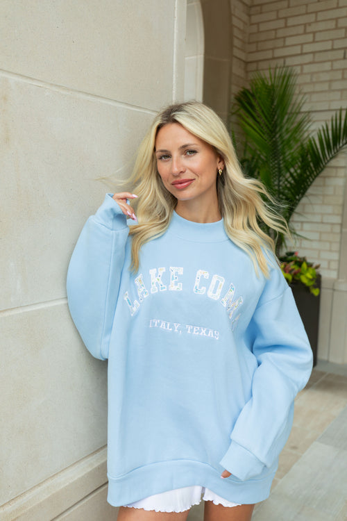 Lake Como Mock Neck Sweatshirt